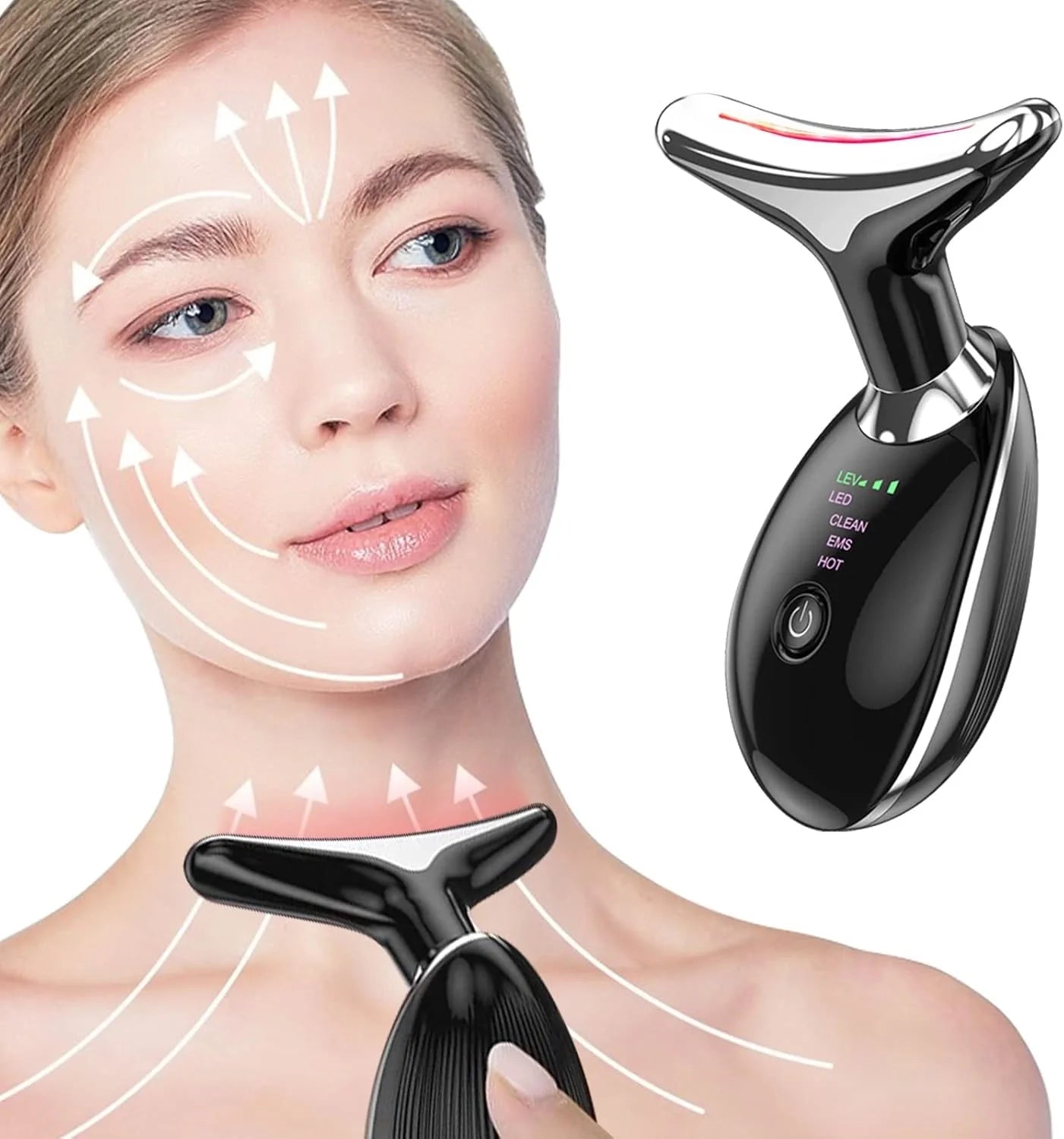 Anti-Wrinkle Face & Neck Massager – Double Chin Reducer & Skin Tightener