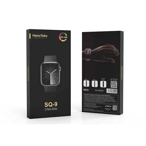 Haino Teko SQ-9 Smart Watch – AMOLED Fitness Tracker with Straps