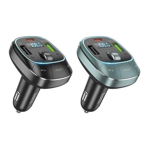 Hoco E76 Bluetooth FM Transmitter – Fast 48W Charging & Clear Audio