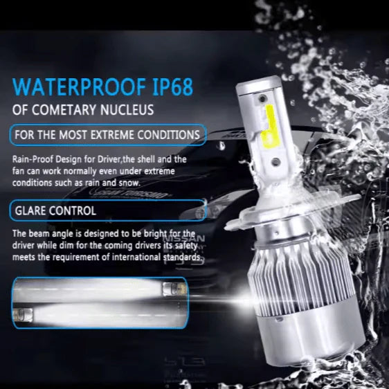 Instant-On LED Headlight – High-Power Motorcycle Light with EME Decoding