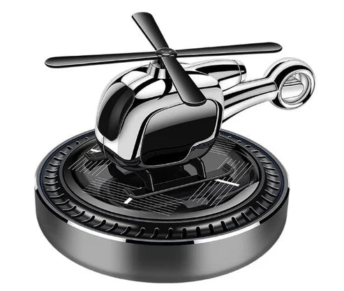 Solar Helicopter Car Air Freshener – Eco-Friendly & Stylish